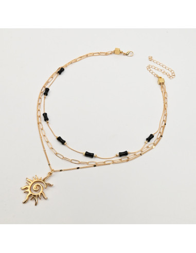 Collar Triple de Cadenas | Infinita Moda