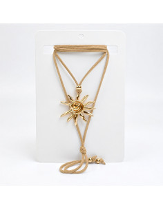 Collar de Gamuza Sol