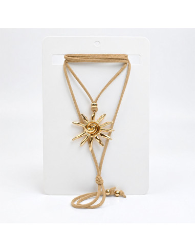 Collar de Gamuza Sol