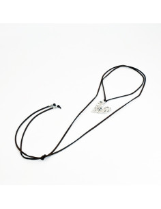Collar Corbatero de Gamuza con Dije Corazón| Mayorista
