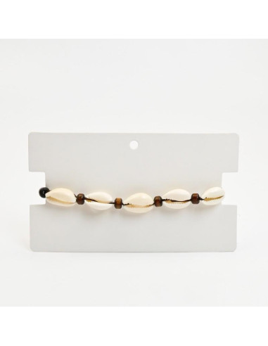 Tobillera caracoles con pasantes para venta mayorista
