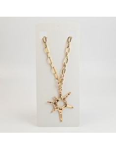 Collar de Cadena con Dije de Sol con Cierre Marinero por Mayor