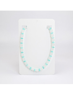 Collares por mayor de acrílico con piezas bicolor | Infinita Moda