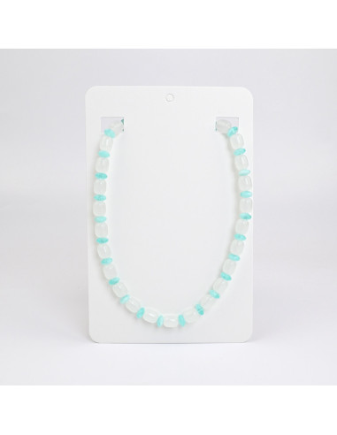 Collares por mayor de acrílico con piezas bicolor | Infinita Moda