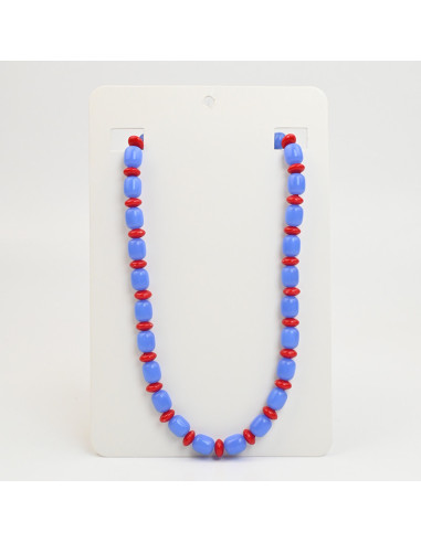 Collares por mayor de acrílico con piezas bicolor | Infinita Moda