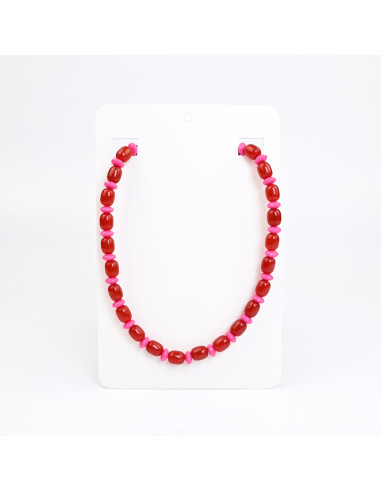 Collares por mayor de acrílico con piezas bicolor | Infinita Moda
