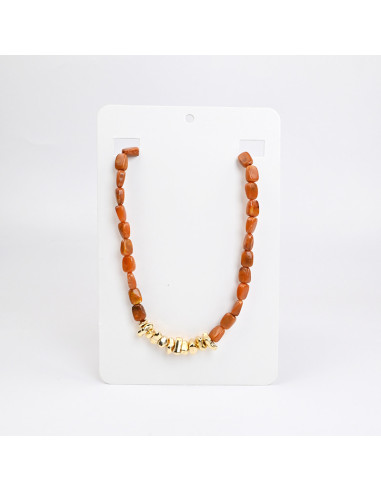 Collar Combinado con Piezas Orgánicas | Infinita Moda