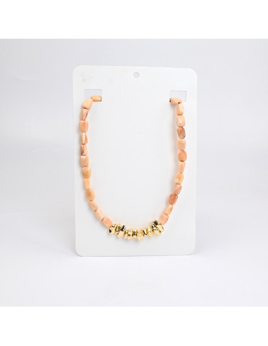 Collar Combinado con Piezas Orgánicas | Infinita Moda
