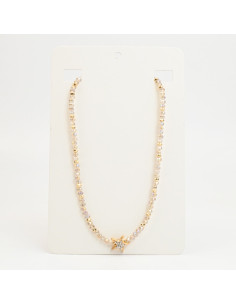 Collar de Piedras de Cristal con Estrella de Mar | Mayorista