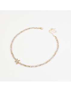 Collar de Piedras de Cristal con Estrella de Mar | Mayorista