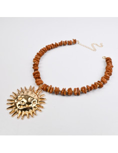 Collar con dije de sol por Mayor  | Infinita Moda