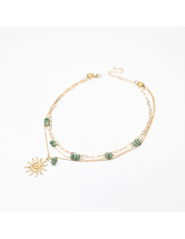 Collar Triple de Cadenas | Infinita Moda