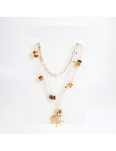 Collar Triple de Cadenas | Infinita Moda