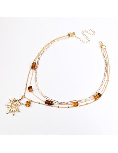 Collar Triple de Cadenas | Infinita Moda