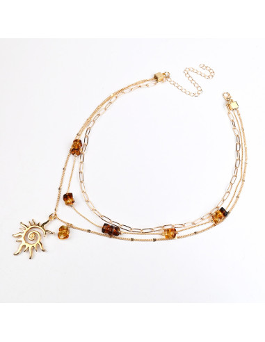 Collar Triple de Cadenas | Infinita Moda