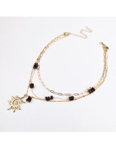 Collar Triple de Cadenas | Infinita Moda