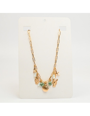 Collar de Cadena con Dijes Marinos | Infinita Moda