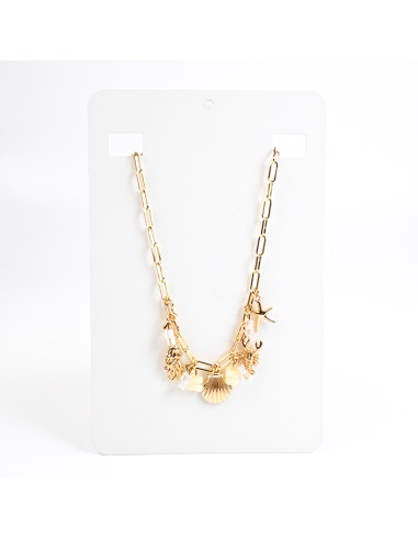 Collar de Cadena con Dijes Marinos | Infinita Moda