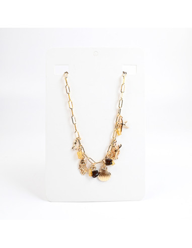 Collar de Cadena con Dijes Marinos | Infinita Moda