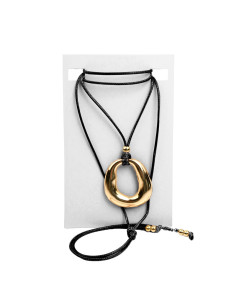 Collar Corbatero de Gamuza con Dije Orgànico | Infinita Moda