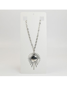 Collar de Cadena con Dije de Sol con mosqueton ajustable por Mayor