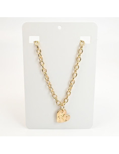 Collar de cadena dorada con dije de Corazón por Mayor