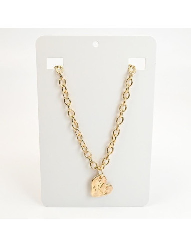 Collar de cadena dorada con dije de Corazón por Mayor