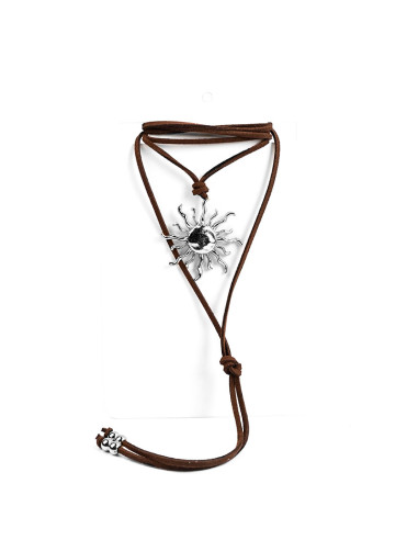 Collar Corbatero de Sol Níquel | Infinita Moda