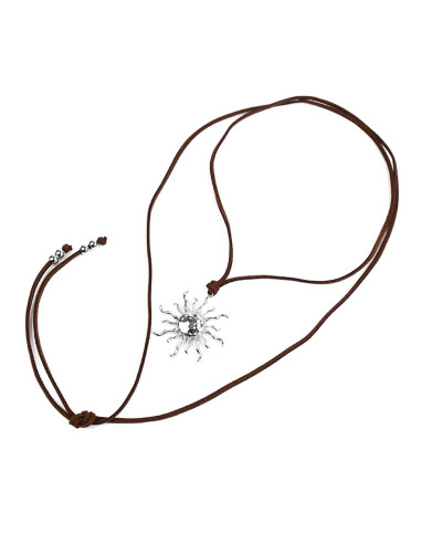 Collar Corbatero de Sol Níquel | Infinita Moda