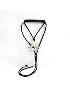 Collar Corbatero de Sol Níquel | Infinita Moda