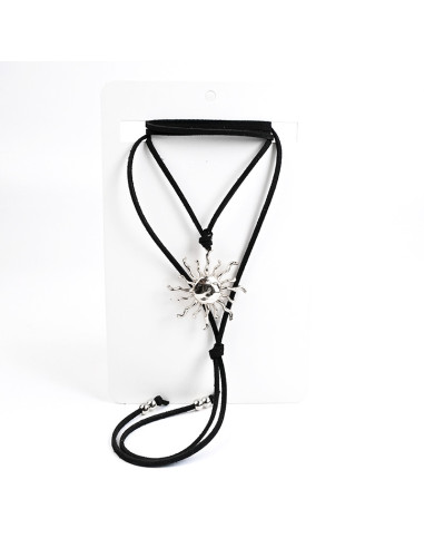 Collar Corbatero de Sol Níquel | Infinita Moda