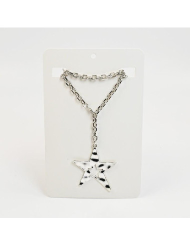 Collar Corbatero de cadena regulable con dije de Estrella por Mayor