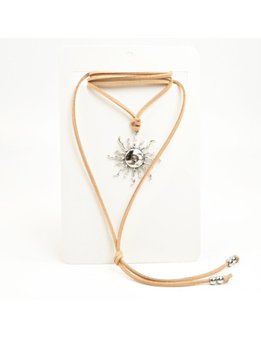 Collar Corbatero de Sol Níquel | Infinita Moda