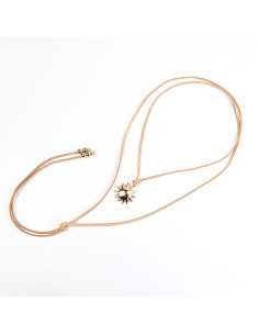 Collar Corbatero de Sol Dorado | Infinita Moda