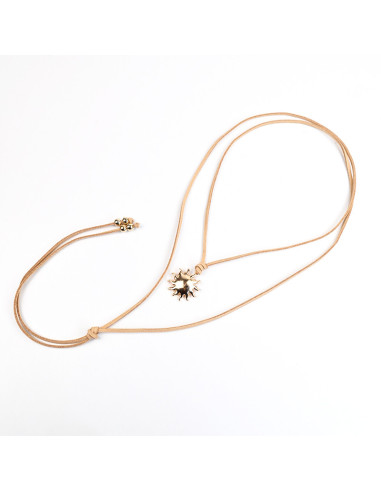 Collar Corbatero de Sol Dorado | Infinita Moda