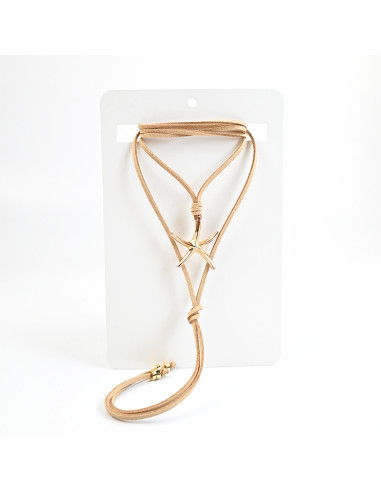 Collar Corbatero de Gamuza | Infinita Moda