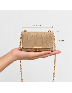 Extra Mini Cartera Bandolera Rígida Shiny