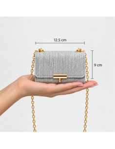 Extra Mini Cartera Bandolera Rígida Shiny