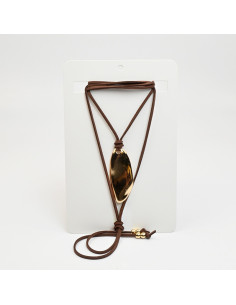 Collar Corbatero de Gamuza | Infinita Moda