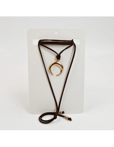 Collar Corbatero de Gamuza | Infinita Moda