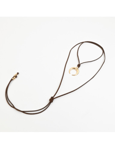 Collar Corbatero de Gamuza | Infinita Moda