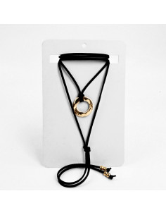 Collar Corbatero de Gamuza | Infinita Moda