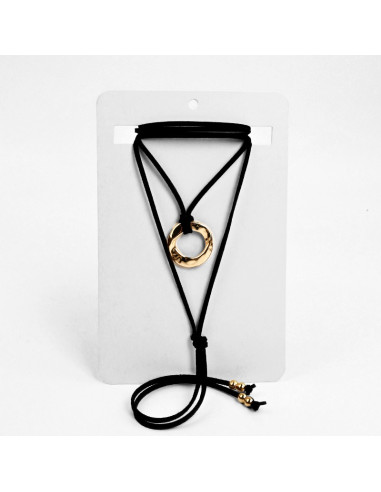 Collar Corbatero de Gamuza | Infinita Moda