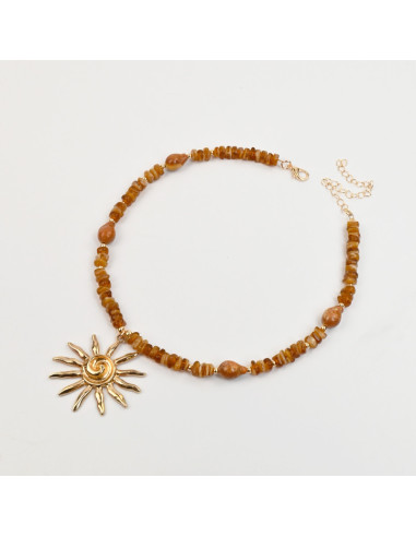Collar de Escallas con Sol por Mayor | Infinita Moda