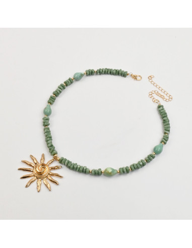 Collar de Escallas con Sol por Mayor | Infinita Moda