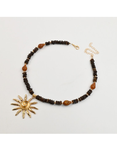 Collar de Escallas con Sol por Mayor | Infinita Moda