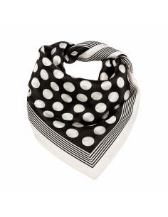 Pañuelo Polka dots Black (70x70)