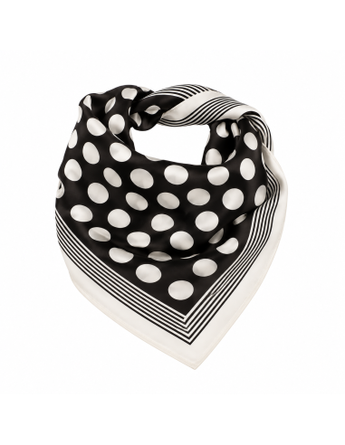 Pañuelo Polka dots Black (70x70)