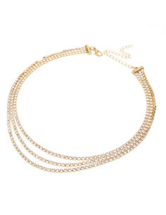 Collar Triple Strass | Infinita Moda