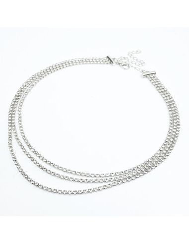 Collar Triple Strass | Infinita Moda